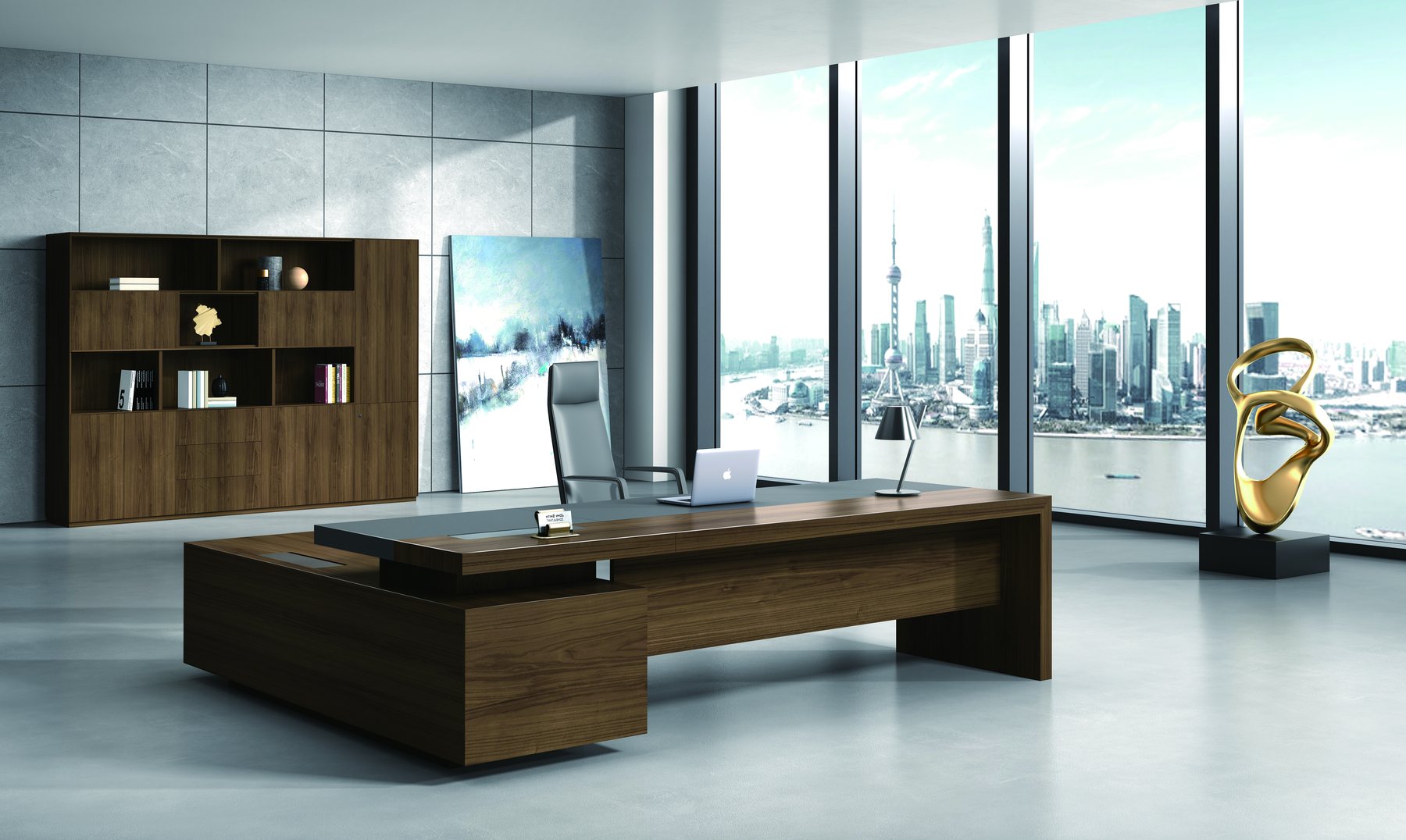 Panoramic modern management office